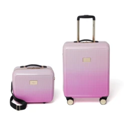 Dune London Olive Dip Dye Vanity And 55cm Cabin Case Set