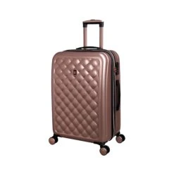 IT Luggage Cushion Lux - 3pc Set (Metallic Rose Gold) 9 IT Luggage Cushion Lux - 3pc Set (Metallic Rose Gold) -Travel Storage Shop 32631 HK16 1646A08MetallicrosegoldSSFrontpanel24.21incopy