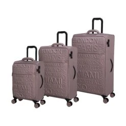 IT Luggage Citywide - 3pc Set (Pale Mauve)