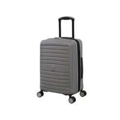 IT Luggage Eco-Protect - 3pc Set (Elephant Skin) -Travel Storage Shop 32759 UK16 2910E08GreyskinS735SSFrontpanel18.9in
