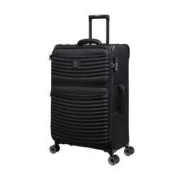 IT Luggage Precursor - 3pc Set (Black) -Travel Storage Shop 32769 HK12 2883B08BlackSSFrontpanel25in