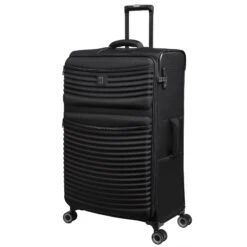 IT Luggage Precursor - 3pc Set (Black) -Travel Storage Shop 32769 HK12 2883B08BlackSSFrontpanel29in