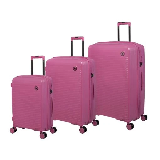 IT Luggage Spontaneous - 3pc Set (Azalea Pink) 3 IT Luggage Spontaneous - 3pc Set (Azalea Pink) -Travel Storage Shop 32784 UK15 2881 08AzaleapinkSSFrontpanelwithoutpocket