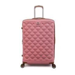 IT Luggage Indulging - 4pc Set (Flamingo Pink) 23 IT Luggage Indulging - 4pc Set (Flamingo Pink) -Travel Storage Shop 32964 UK16 3039 08FlamingoPinkSSFrontpaneldirectly25in