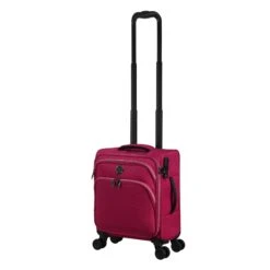 IT Luggage Trinary - Underseat (Viva Magenta) -Travel Storage Shop 33167 UK12 2875 08Magentablush Vivamagenta SSFrontpanelwtihtrolleyextendedfully a60dc70b 2781 4ad4 8e62 92e0e1b21a70
