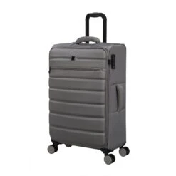 IT Luggage Census - 3pc Set (Grey Skin) -Travel Storage Shop 33170 UK12 3051 08GreyskinSSFrontpanel25in