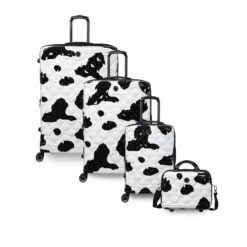 IT Luggage Indulging - Vanity Case (Moo Cow Print) -Travel Storage Shop 33198 UK16 3039A08Moocowblack whiterepeatprintSSFrontpaneldirectlyset2 b3c76de4 285f 4ac5 a87a dc92f61001b7