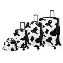 IT Luggage Indulging - Vanity Case (Moo Cow Print) -Travel Storage Shop 33198 UK16 3039A08Moocowblack whiterepeatprintSSFrontpanelset2 492757cb a74d 4b71 a03e ca1ac8d40bf4