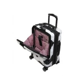 IT Luggage Indulging II - Cabin With Pocket (Moo Cow Print) -Travel Storage Shop 33199 UK16 3039A08Moocowblack whiterepeatprintSSPocketinterior 369ec0cb a4f9 4f03 bf30 0b303c62a71c