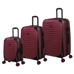 IT Luggage Lineal - 3pc Set (Wine Red)