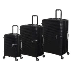 IT Luggage Helixian - 3pc Set (Black)
