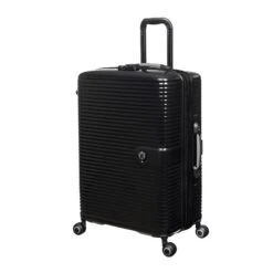 IT Luggage Helixian - 3pc Set (Black) 13 IT Luggage Helixian - 3pc Set (Black) -Travel Storage Shop 61334 US16 2842 08BlackS001SSFrontpanel25in