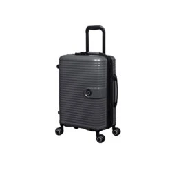 IT Luggage Helixian - 3pc Set (Charcoal) -Travel Storage Shop 61334 US16 2842 08CharcoalgreyS022SSFrontpanel18.5in