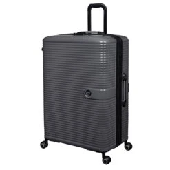 IT Luggage Helixian - 3pc Set (Charcoal) -Travel Storage Shop 61334 US16 2842 08CharcoalgreyS022SSFrontpanel29in