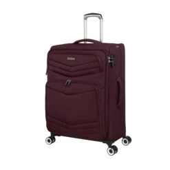 IT Luggage Intrepid - 4pc Set (Dark Red) -Travel Storage Shop 61356 US12 2078D08DarkredS055SSFrontpanel24in
