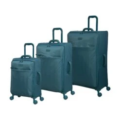 IT Luggage Lustrous - 3pc Set (Harbour Blue)