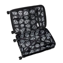 IT Luggage Candy Calavera - 4pc Set (Black Marble) -Travel Storage Shop CandyCalavera16 2918AEmptyInteriorview