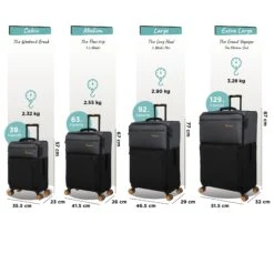 Duo-Tone - Medium (Pewter & Black) -Travel Storage Shop Duo Tone Set Black dims weights 46cf0ac8 bb27 4710 b96d dc3a706af0dd