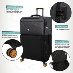 Duo-Tone - Extra Large (Pewter & Black) -Travel Storage Shop Duo Tone XLarge Black Infographic