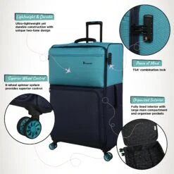 Duo-Tone - Extra Large (Capri Breeze / Dress Blues) -Travel Storage Shop Duo Tone XLarge Capri Infographic