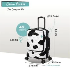 Travel Storage Shop -Travel Storage Shop Indulging Moo cabin Pocket dims weights