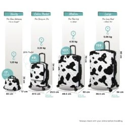 IT Luggage Indulging II - Cabin With Pocket (Moo Cow Print) -Travel Storage Shop Indulging Moo set Pocket dims weights