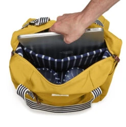 Joules Coast Travel Tote Backpack -Travel Storage Shop JLS5012 003 Joules Travel Backpack 45cm Antique Gold 4