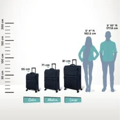 IT Luggage Precursor - Large (Dress Blues) -Travel Storage Shop Precursor Blue Relative Size dca01b0b 8e44 4e58 ad69 7d0d01591d8d