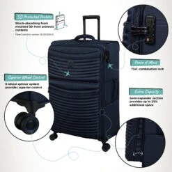IT Luggage Precursor - Large (Dress Blues) -Travel Storage Shop Precursor Large Blue Infographic