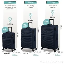 IT Luggage Precursor - Large (Dress Blues) -Travel Storage Shop Precursor set blue dims weights d78fd757 fdf3 4763 b413 f44ceb45057d