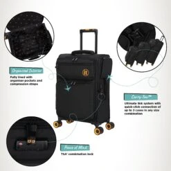 Simultaneous - Cabin (Black) -Travel Storage Shop Simultaneous Cabin Blk Infographic