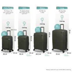 IT Luggage Spontaneous - Medium Plus (Olive Night) -Travel Storage Shop Spontaneous Full set olive dims weights a339d30c 5601 4b09 8e0f 0b5cbea125e0