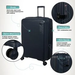 IT Luggage Spontaneous - Large (Blueberry) -Travel Storage Shop Spontaneous Large Blueberry Infographic f4e81eae 7ca2 4d27 a907 57b9a9502427