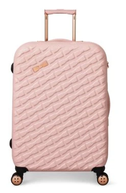 Ted Baker Belle 69cm 4-Wheel Medium Suitcase -Travel Storage Shop TBW0302 017 Belle Medium Case Pink 1