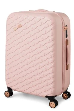 Ted Baker Belle 69cm 4-Wheel Medium Suitcase -Travel Storage Shop TBW0302 017 Belle Medium Case Pink 2