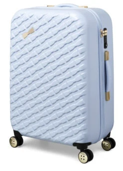 Ted Baker Belle 69cm 4-Wheel Medium Suitcase -Travel Storage Shop TBW0302 049 Belle Medium Case Pale Blue 2