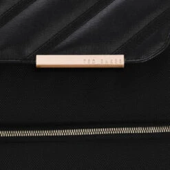 Ted Baker Albany Eco Soft Side 4-Wheel 55cm Cabin Case -Travel Storage Shop Ted Baker Albany Eco Black branding