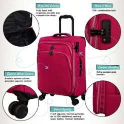 IT Luggage Trinary - Cabin (Viva Magenta) -Travel Storage Shop Website Infographic Trinary cabin Magenta 3824b1b3 4c29 42f6 8ca9 6b27f7a5b1e4